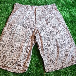 Nike Cement Grey Pattern Short Size 36